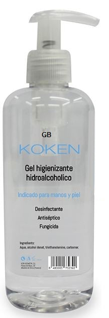 Gel desinfectante Hidroalcoholico Koken 250ml.