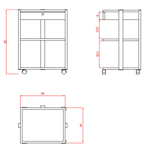 Carrito Estetica FACILE PLUS - 1040A