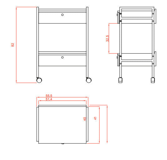 Carrito con doble cajón EASY PLUS – 1019