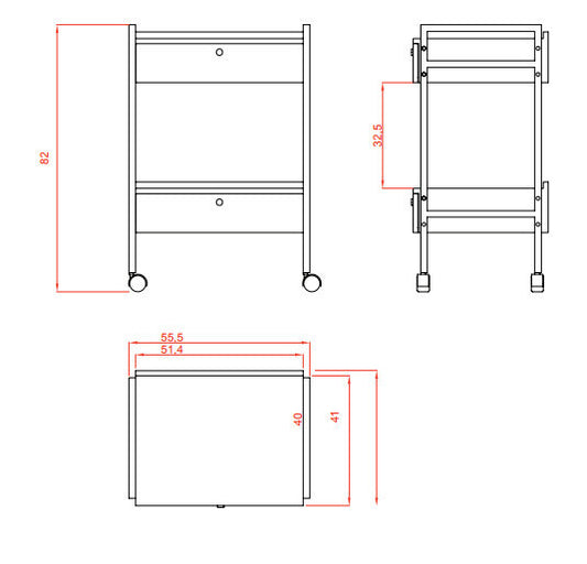 Carrito con doble cajón EASY PLUS – 1019