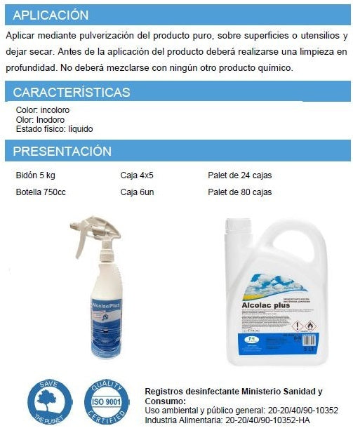 Desinfectante para superficies 5000ml.