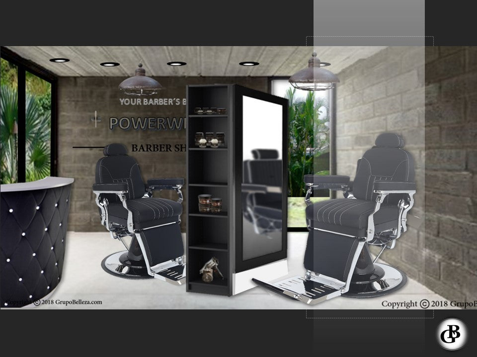 Hairdressing Furniture Dual Barber Set