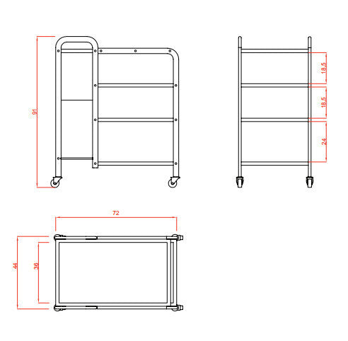 Carrito Estetica MOBILE – 1031