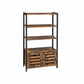 Industrial shelving 3 shelves with doors