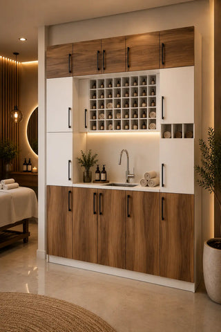 mueble con lavamanos de Grupo Belleza